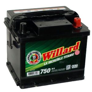 Batería Willard Titanio 750 / 36 Polaridad Derecha