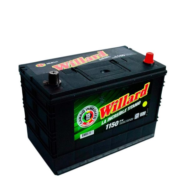 Batería Willard Titanio  1150 / Caja 27 / Polaridad Derecha